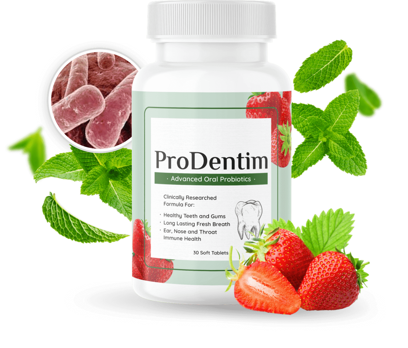 ProDentim Advanced Oral Probiotic Supplement Bottle